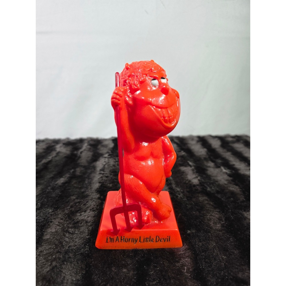 Vintage 1971 R&W Berries Co Red Devil Figurine 816 Horny Little Devil USA Made
